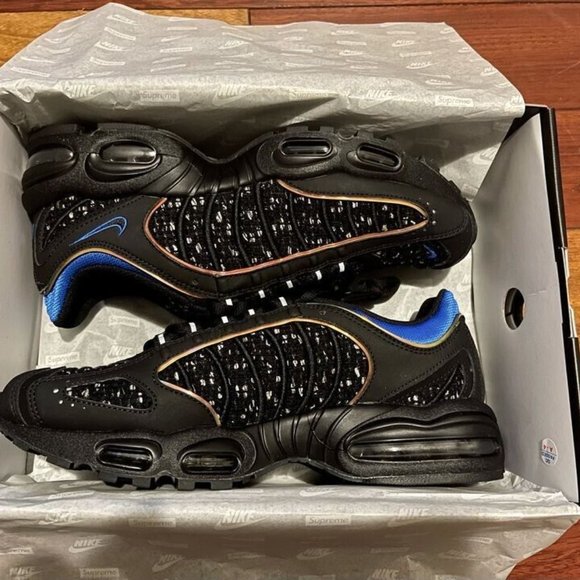 Supreme Nike Air Max Tailwind 4 Black Cobalt Size 10 - Picture 5 of 5